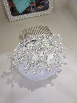 Pearl hair comb