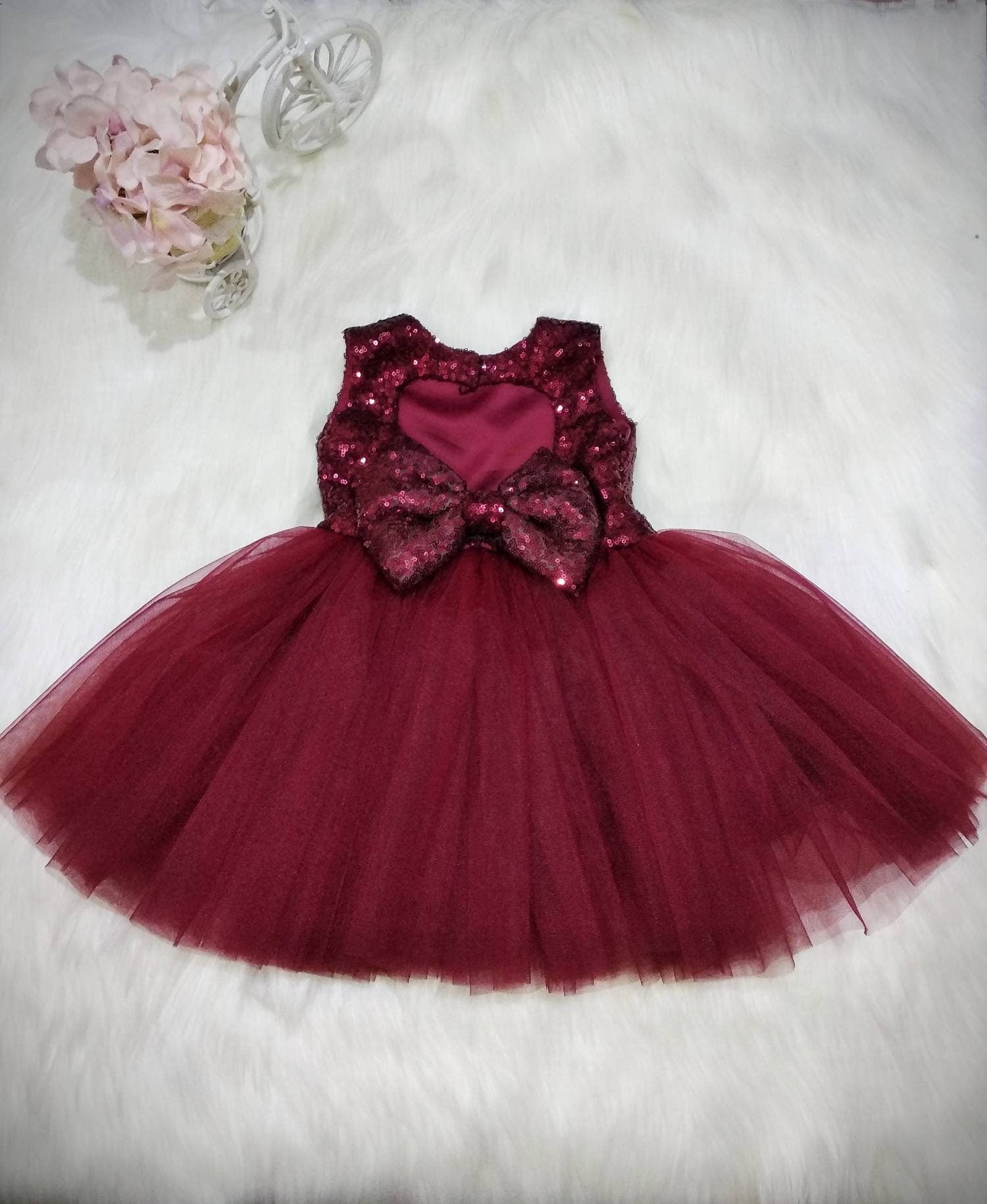 Burgundy Manor Dress