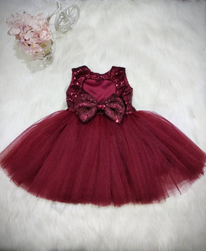 Burgundy Manor Dress