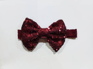 Glitter Bow Headband